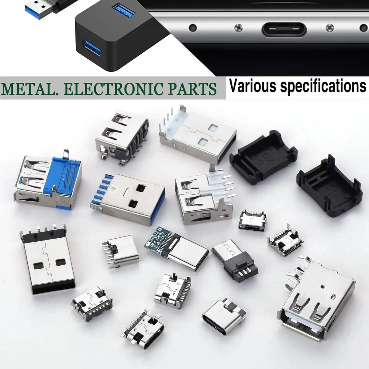 180pcs USB Connector Assortment