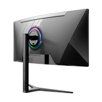 piXL CM34C7 34 Inch 165Hz UWQHD Quad HD Ultrawide Curved Gaming Monitor, with 1.5ms Response Time, 3440 x 1440 Resolution, HDMI, DisplayPort, USB-C, USB-B, USB-A x 2, Audio & Height Adjust