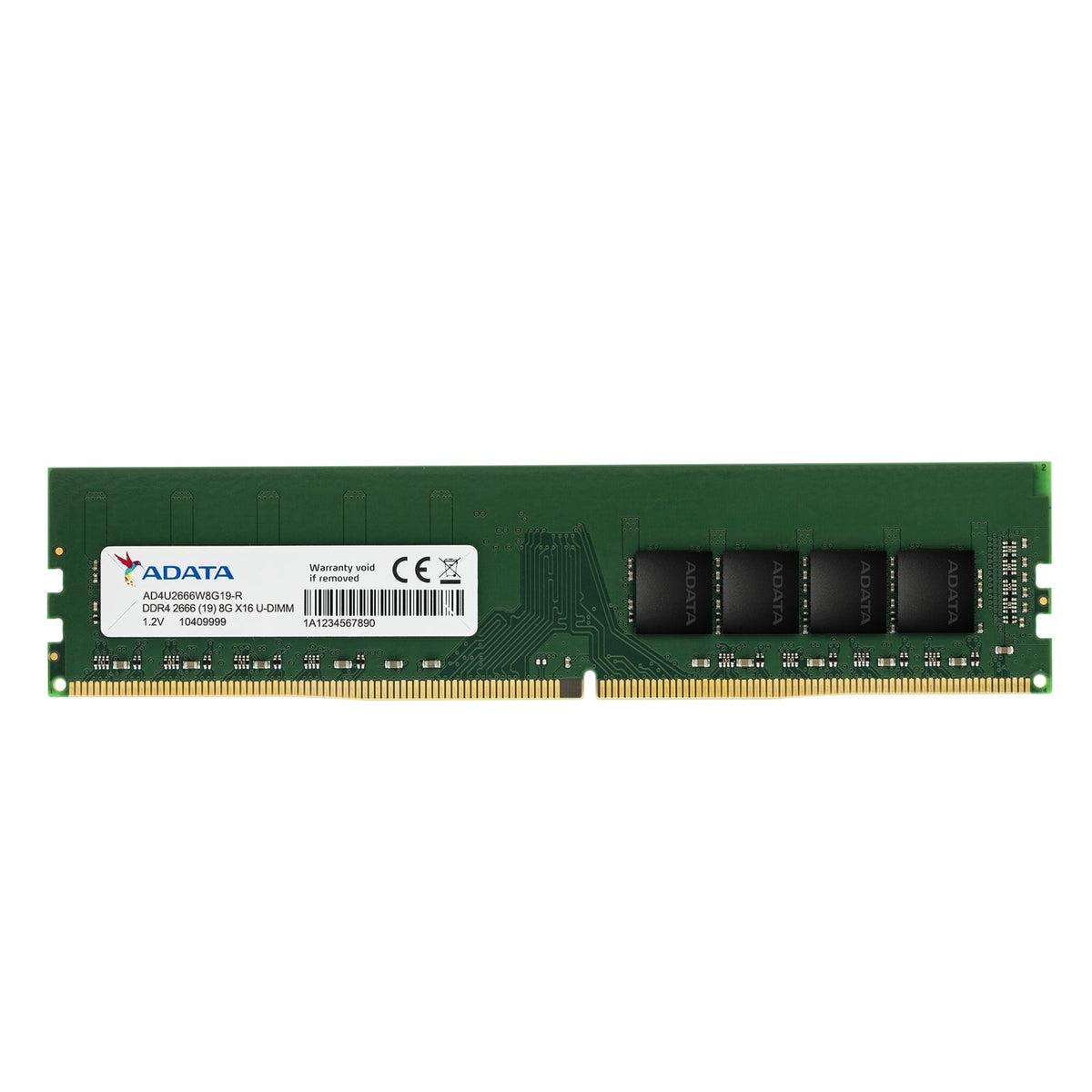 ADATA Premier AD4U26668G19-SGN 8GB (1x 8GB) DIMM System Memory, 2666MHz, DDR4, CL19
