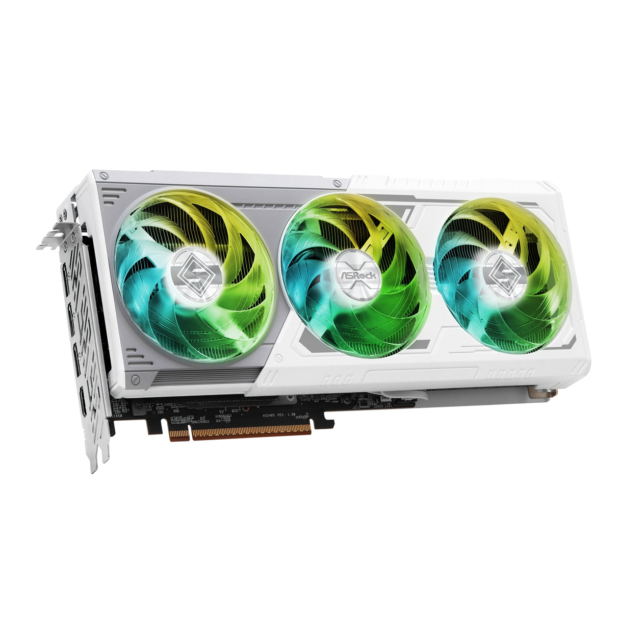 ASRock AMD Radeon RX 9070 XT Steel Legend 16GB GDDR6 Graphics Card, 4096 Streams, 2970MHz Boost Clock, Triple Fan, 3x DisplayPorts / 1x HDMI Port
