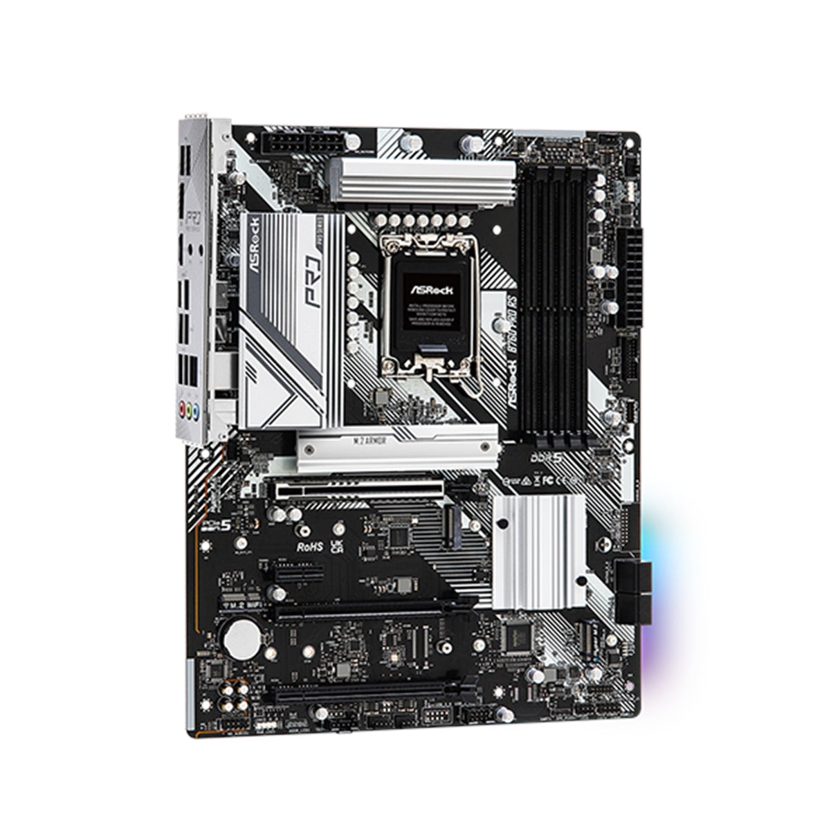 ASRock B760 PRO RS Intel 1700 Socket Motherboard, ATX, 4x DDR5 Slots, 3x M.2 Socket, Fitted I/O Shield, 2.5GbE LAN, 1x DisplayPort / 1x HDMI Port