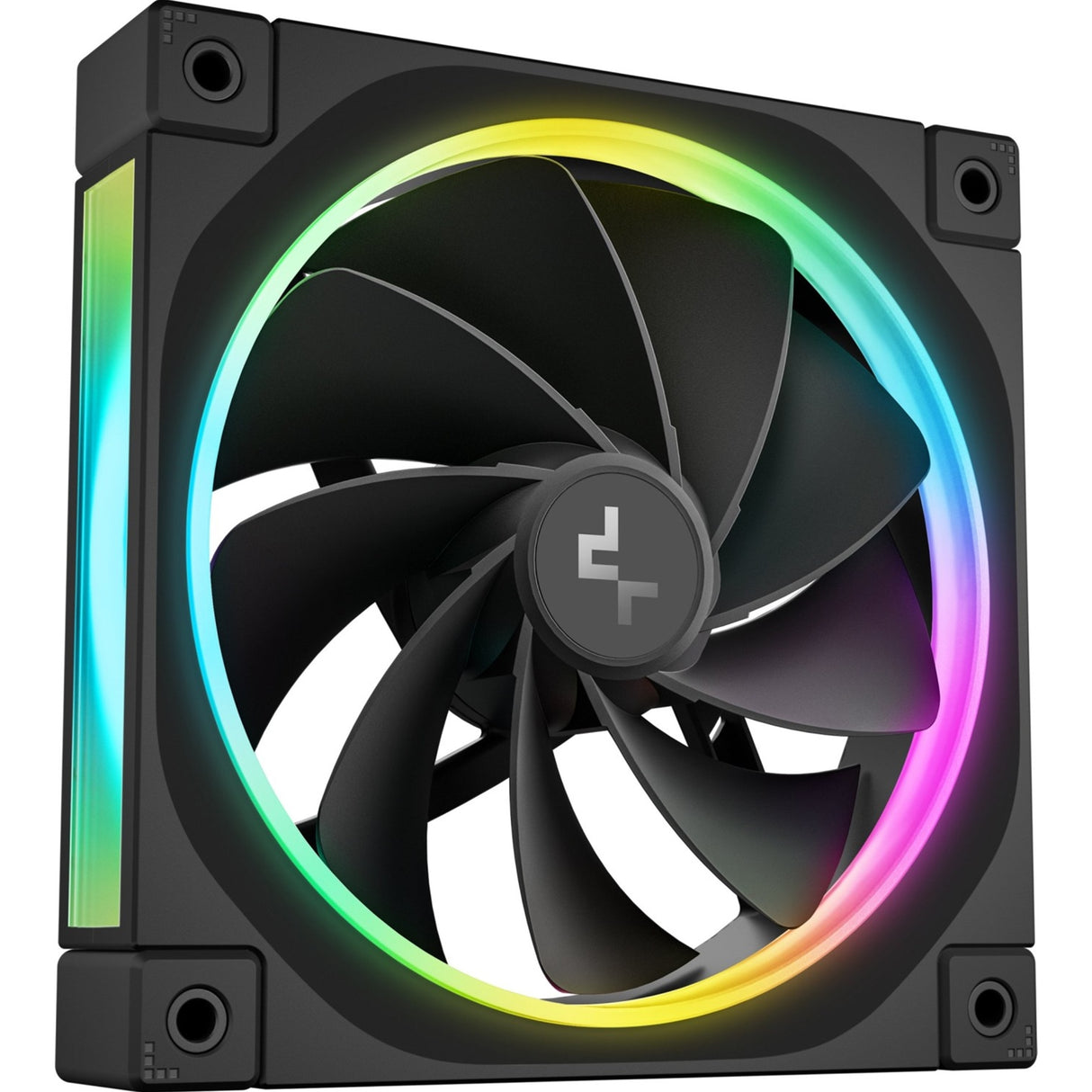 DeepCool FL12 120mm PWM 3 Pack Reverse Fan - High Performance, Low Noise, Fluid Dynamic Bearing, 36 ARGB LEDs, 500-2150 RPM, 55 CFM Airflow, 4-Pin PWM Control