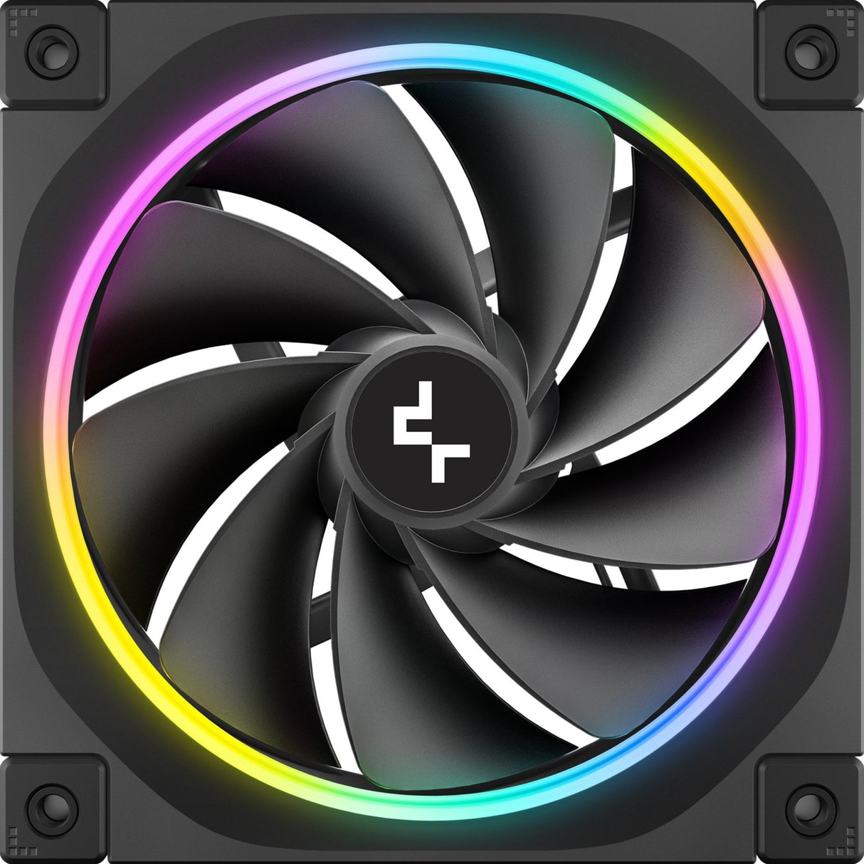 DeepCool FL12 120mm PWM 3 Pack Reverse Fan - High Performance, Low Noise, Fluid Dynamic Bearing, 36 ARGB LEDs, 500-2150 RPM, 55 CFM Airflow, 4-Pin PWM Control