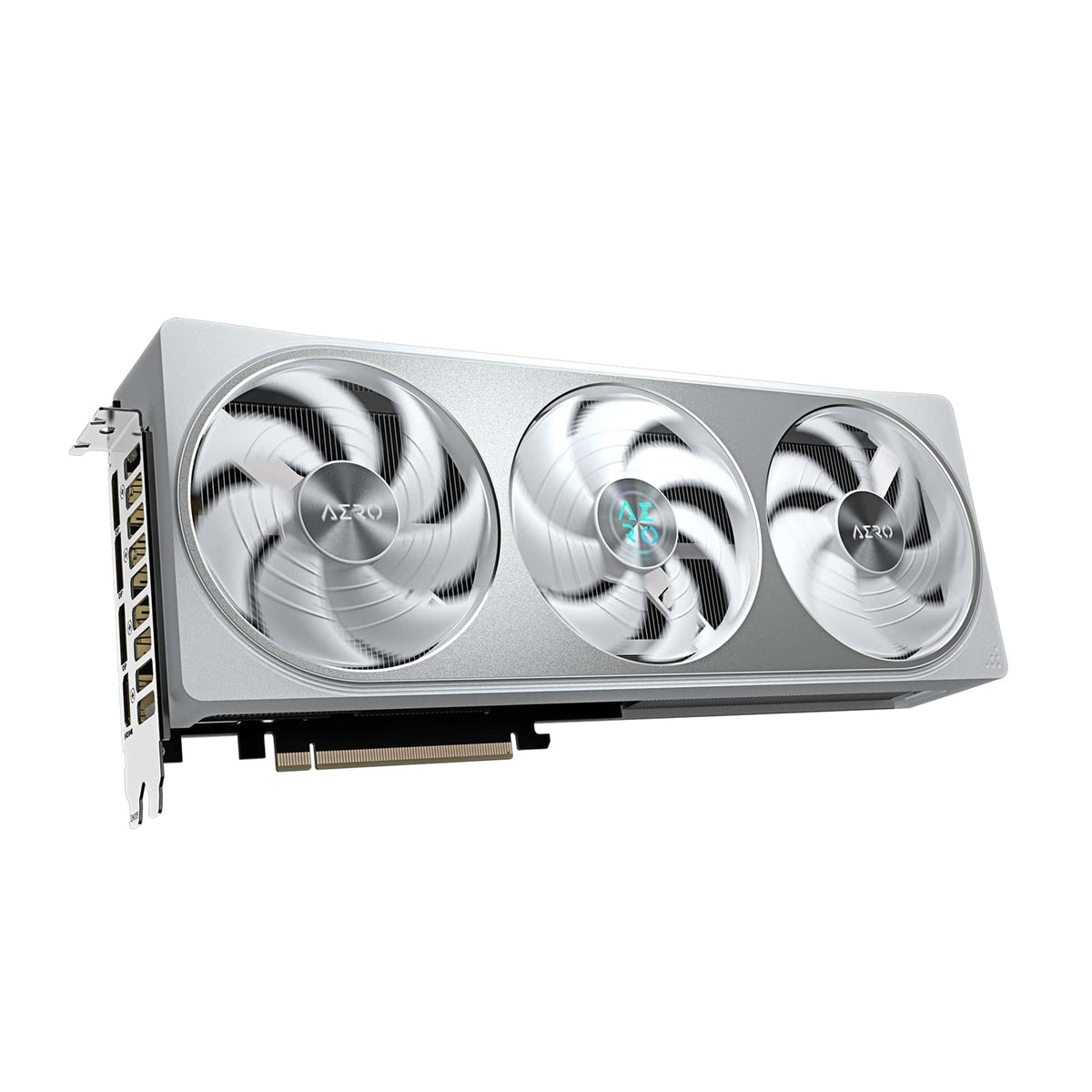 Gigabyte NVIDIA GeForce RTX 5070 AERO OC 12GB GDDR7 Graphics Card, 6144 CUDA Cores, 2625 MHz Core Clock, Triple Fan, White, RGB, 3x DisplayPorts / 1x HDMI Port