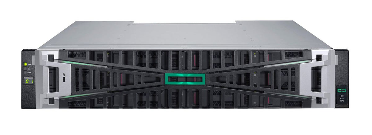 Hewlett Packard Enterprise MSA 2070 LFF 2x10/25GbE iSCSI 4-port Controller Storage Array