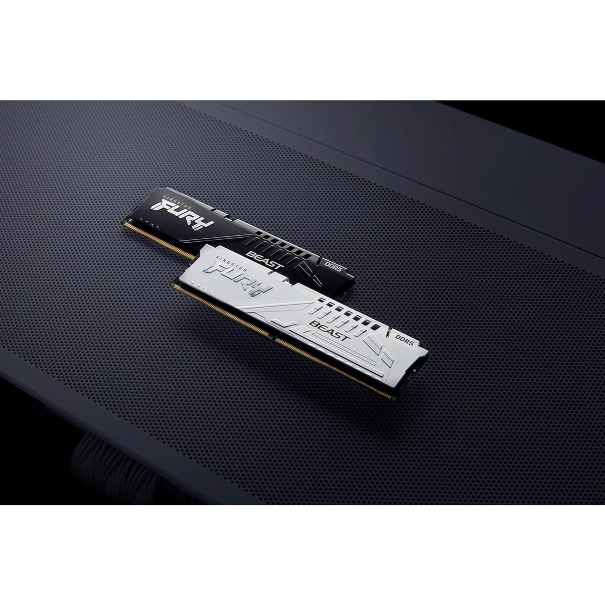 Kingston FURY Beast KF564C32BWEK2-64 64GB (2x 32GB) DIMM System Memory, 6400MHz, DDR5, CL32, White, Intel XMP, AMD EXPO