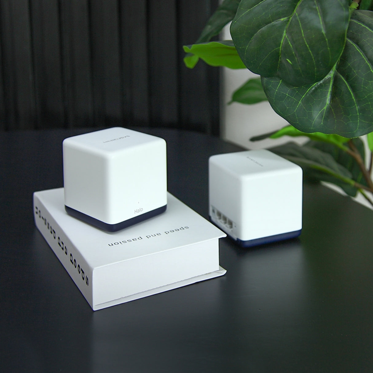 Mercusys Halo H50G (3-pack) AC1900 Whole Home Mesh Wi-Fi System, 600 Mbps at 2.4 GHz + 1300 Mbps at 5 GHz, 3x Internal Antennas, 3x Gigabit Ports per Unit, Halo App, One Unified Network, Seamless Roaming