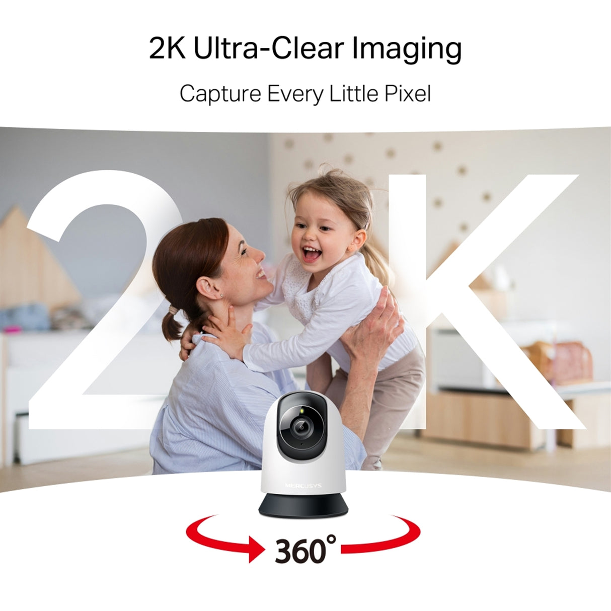 Mercusys MC210 Pan/Tilt Home Security Wi-Fi Camera