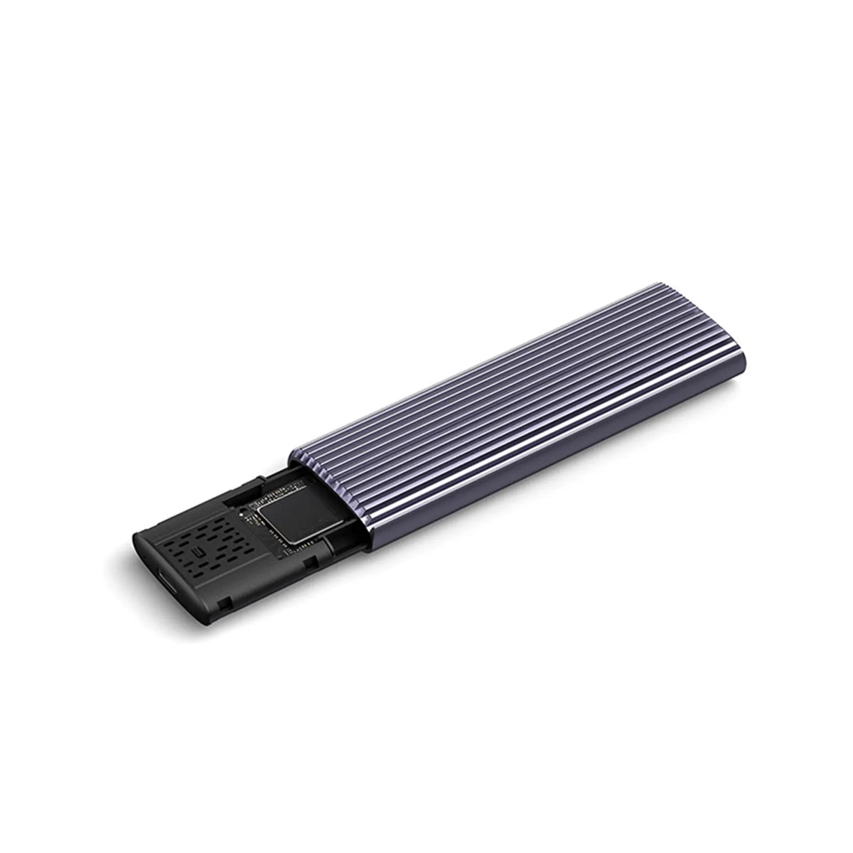 Netac M.2 NVMe/SATA External Enclosure, USB3.1, Aluminum, 10Gbps, USB C to C, USB C to A