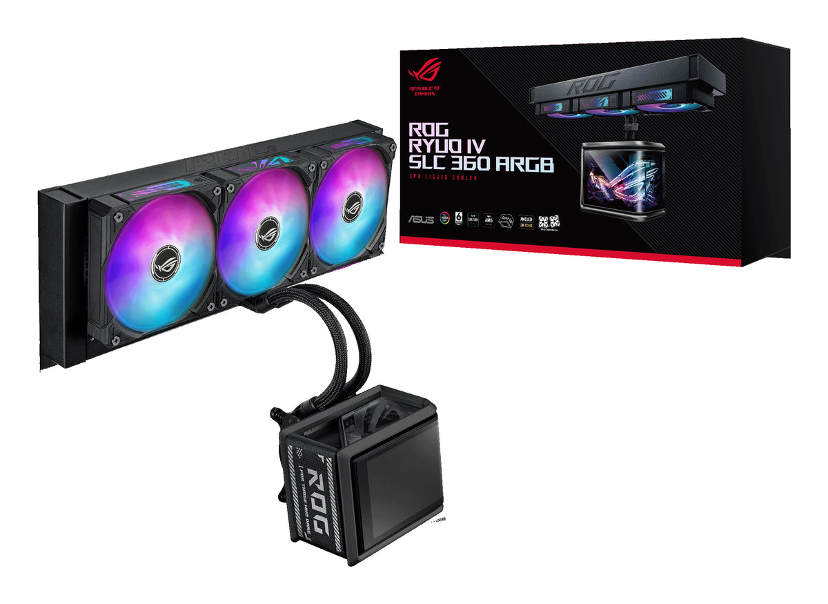 ASUS ROG Ryuo IV SLC 360 ARGB Processor All-in-one liquid cooler 12 cm Black