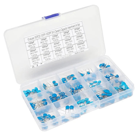 180pcs High Voltage Capacitor Assortment