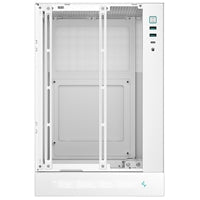 Deepcool CH170 Digital White Mini-ITX Case - High Airflow, Supports Water Cooling, Ultra-Quiet Operation, Compact Design for Efficient Space Management
