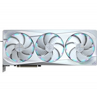 Gigabyte NVIDIA GeForce RTX 5080 AORUS MASTER ICE 16GB GDDR7 Graphics Card, 10752 CUDA Cores, 2805 MHz Core Clock, Triple Fan, White, RGB, 3x DisplayPorts / 1x HDMI Port