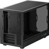 DeepCool CH260 Micro-ATX Case, High-Airflow Compact PC Case with Tempered Glass Panel, USB-C Port, Supports 360mm Radiator, ATX PSU, Black