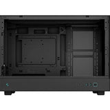 DeepCool CH260 Micro-ATX Case, High-Airflow Compact PC Case with Tempered Glass Panel, USB-C Port, Supports 360mm Radiator, ATX PSU, Black