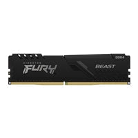 Kingston FURY Beast KF432C16BBK2/32 32GB (2x 16GB) DIMM System Memory, 3200MHz, DDR4, CL16, Black, Intel XMP