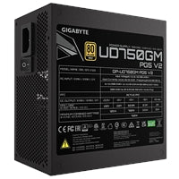 GIGABYTE GP-UD750GM 750W V2, 80 Plus Gold Certified Fully Modular Power Supply, PCIe Gen 5.1, 80 PLUS Gold, Fully Modular Design, 120mm Fan, ATX 3.1 compatible, UK Plug