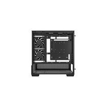 DeepCool CG380 3F Micro-ATX Gaming Case Black  Panoramic Tempered Glass Side Panel, Mesh Airflow Front, 3 Pre-Installed ARGB Fans, USB-C & USB-A Front I/O, Spacious SFF/mATX/ITX Build Support