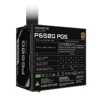 Gigabyte P650G PG5 650W ATX 3.1 Fully Modular Power Supply Unit, 80 Plus Gold Efficiency, PCIe 5.1 12VHPWR Connector, Gaming PC PSU