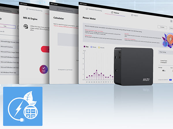MSI Cubi NUC AI 1UMG Intel Core Ultra 7 155H (14th Gen - Core Ultra Series 1), Barebone, NUC, SFF, Mini Computer, HTPC, (NO RAM, NO Storage, NO OS), Intel Graphics/DDR5/Dual ThunderBolt 4/Dual HDMI/Dual LAN/WiFi 6E/BT 5.3/VESA - NUC AI 1UMG i7 155H BB