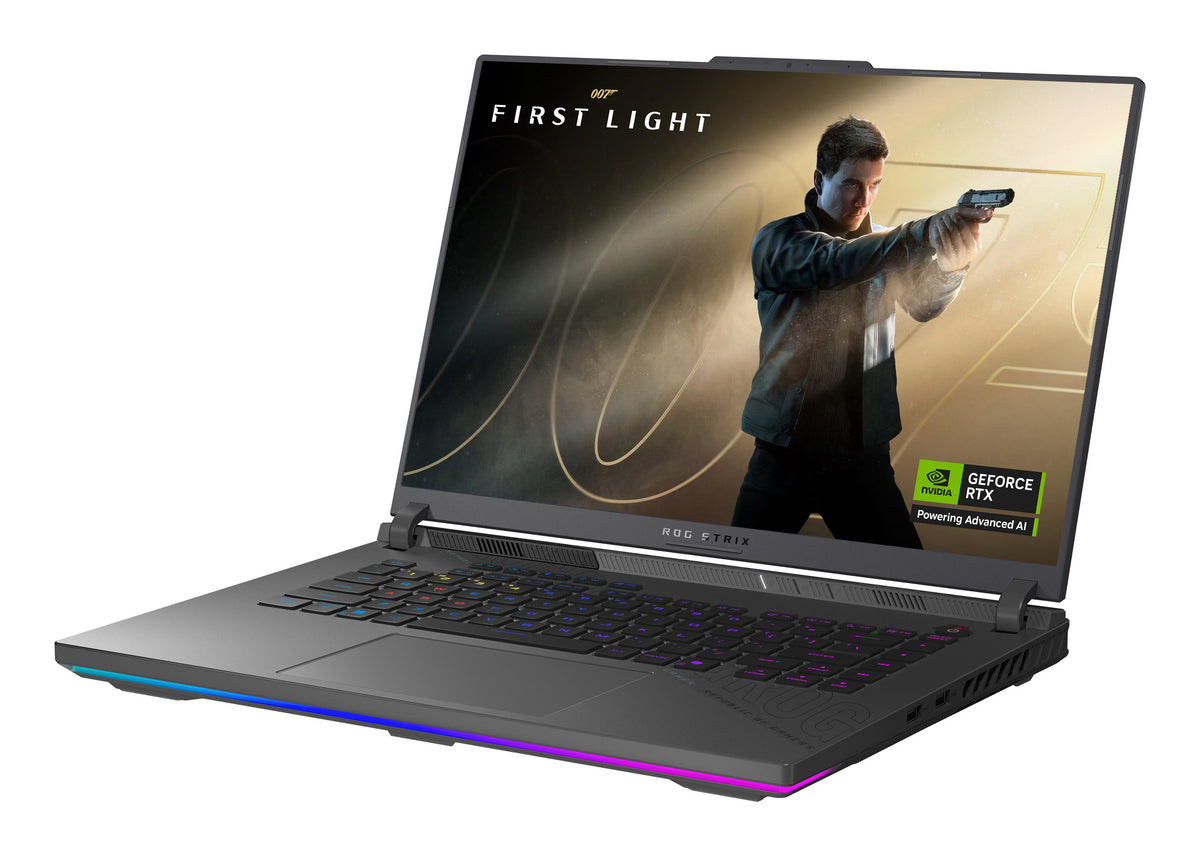 ASUS ROG Strix G16 G614PM-RV065W AMD Ryzen™ 9 8940HX Laptop 40.6 cm (16") WUXGA 16 GB DDR5-SDRAM 1 TB SSD NVIDIA GeForce RTX 5060 Wi-Fi 6E (802.11ax) Windows 11 Home Black, Grey