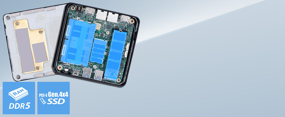 MSI Cubi NUC AI 1UMG Intel Core Ultra 7 155H (14th Gen - Core Ultra Series 1), Barebone, NUC, SFF, Mini Computer, HTPC, (NO RAM, NO Storage, NO OS), Intel Graphics/DDR5/Dual ThunderBolt 4/Dual HDMI/Dual LAN/WiFi 6E/BT 5.3/VESA - NUC AI 1UMG i7 155H BB