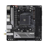 ASRock A520M-ITX/ac AMD AM4 Socket Motherboard, Mini-ITX, 2x DDR4 Slots, 1x M.2 Socket, GbE LAN, Wi-Fi 5, 1x DisplayPort / 1x HDMI Port