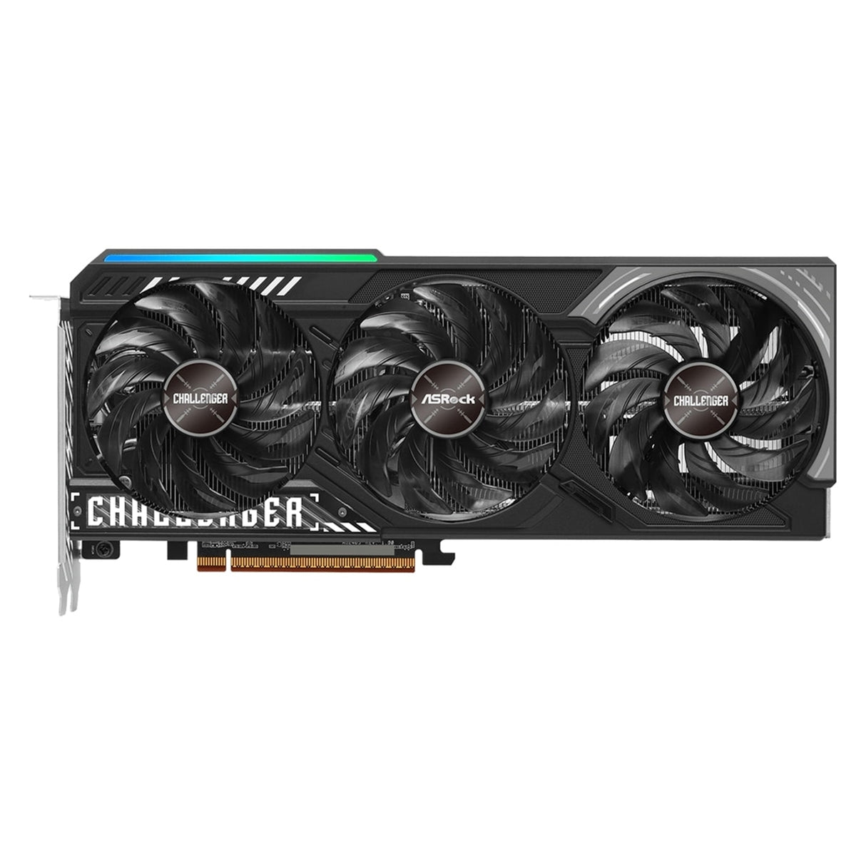 ASRock AMD Radeon RX 9070 Challenger OC 16GB GDDR6 Graphics Card, 3584 Streams, 2520 MHz Boost Clock, Triple Fan, RGB, 3x DisplayPorts / 1x HDMI Port