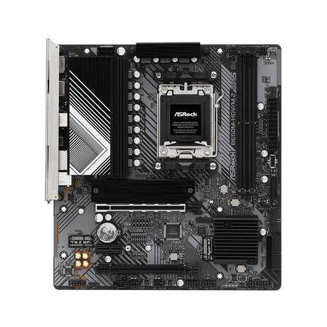 ASRock B650M-HDV/M.2 AMD AM5 Socket Motherboard, Micro-ATX, 2x DDR5 Slots, 2x M.2 Sockets, Fitted I/O Shield, 2.5GbE LAN, 1x DisplayPort / 1x HDMI Port