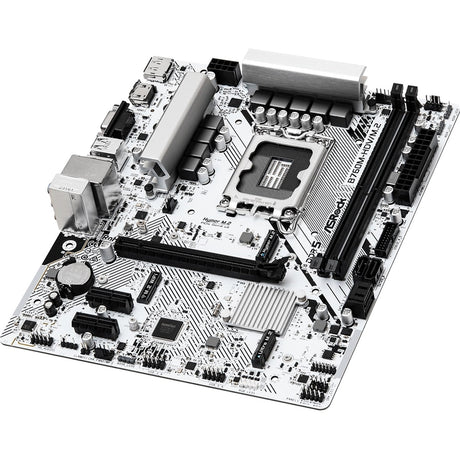 ASRock B760M-HDV/M.2 Intel 1700 Socket Motherboard, Micro-ATX, 2x DDR5 Slots, 2x M.2 Sockets, 2.5GbE LAN, 1x D-Sub / 1x DisplayPort / 1x HDMI Port