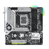 ASRock B760M Steel Legend WiFi Intel 1700 Socket Motherboard, Micro-ATX, 4x DDR5 Slots, 3x M.2 Sockets, Fitted I/O Shield, 2.5GbE LAN, Wi-Fi 6E, 1x DisplayPort / 1x HDMI Port