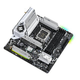 ASRock B760M Steel Legend WiFi Intel 1700 Socket Motherboard, Micro-ATX, 4x DDR5 Slots, 3x M.2 Sockets, Fitted I/O Shield, 2.5GbE LAN, Wi-Fi 6E, 1x DisplayPort / 1x HDMI Port