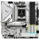 ASRock B850M Steel Legend WiFi AMD AM5 Socket Motherboard, Micro-ATX, 4x DDR5 Slots, 3x M.2 Sockets, Fitted I/O Shield, 2.5GbE LAN, Wi-Fi 7, 1x DisplayPort / 1x HDMI Port