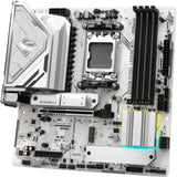 ASRock B850M Steel Legend WiFi AMD AM5 Socket Motherboard, Micro-ATX, 4x DDR5 Slots, 3x M.2 Sockets, Fitted I/O Shield, 2.5GbE LAN, Wi-Fi 7, 1x DisplayPort / 1x HDMI Port