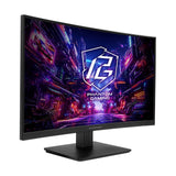 ASRock Phantom Gaming PG27QRT1B 27 Inch QHD (2560 x 1440) Curved 1500R VA Gaming Monitor, 180Hz 1ms (MPRT) Response Time, 2 x HDMI 2.0, 1 x DisplayPort 1.4, 1 x Headphone Out