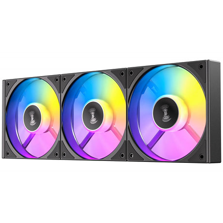 Antec Connect 120 ARGB 3-Pack 120mm PWM Fans with Daisy Chain Design and Vibration-Absorbing Pads