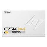 Antec GSK ATX3.1 850W Power Supply, White,80 PLUS Gold, Full Modular, PCIe 5.1, JP Capacitors, Silent FDB Fan, CircuitShield Protection