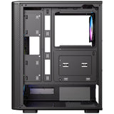Antec VX310 ARGB Mid-Tower Gaming PC Case - Pre-Installed 4 x 120mm ARGB Fans, Tempered Glass Side Panel, High-Airflow Mesh Front - ATX/Micro-ATX/ITX