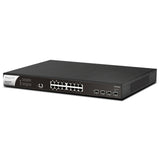 DrayTek VSPQ2200XB-K VigorSwitch PQ2200xb 16 Port 2.5 GbE POE+ Managed Layer 2+ Switch with 4x POE++ Ports and 4x 10GbE SFP+ Ports