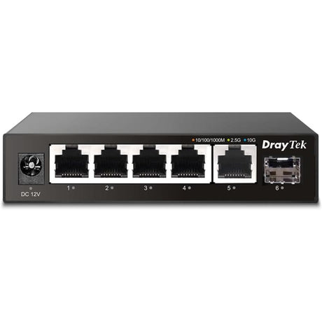 DrayTek VigorSwitch Q60x 5 Port 2.5G High Performance Unmanaged Switch