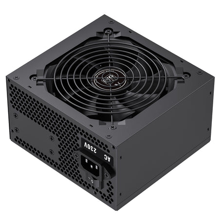 EVO LABS BR600-12BL 600W PSU,120mm Black Silent Fan with Improved Ventilation, Non Modular, High-Efficiency, PFC Certified, CE Compliant, Retail Packaged