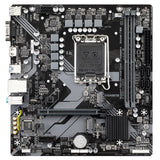 Gigabyte B760M H DDR4 Ultra Durable Intel 1700 Socket Motherboard, Micro-ATX, 2x DDR4 Slots, 2x M.2 Sockets, GbE LAN, 1x D-Sub / 1x HDMI Port