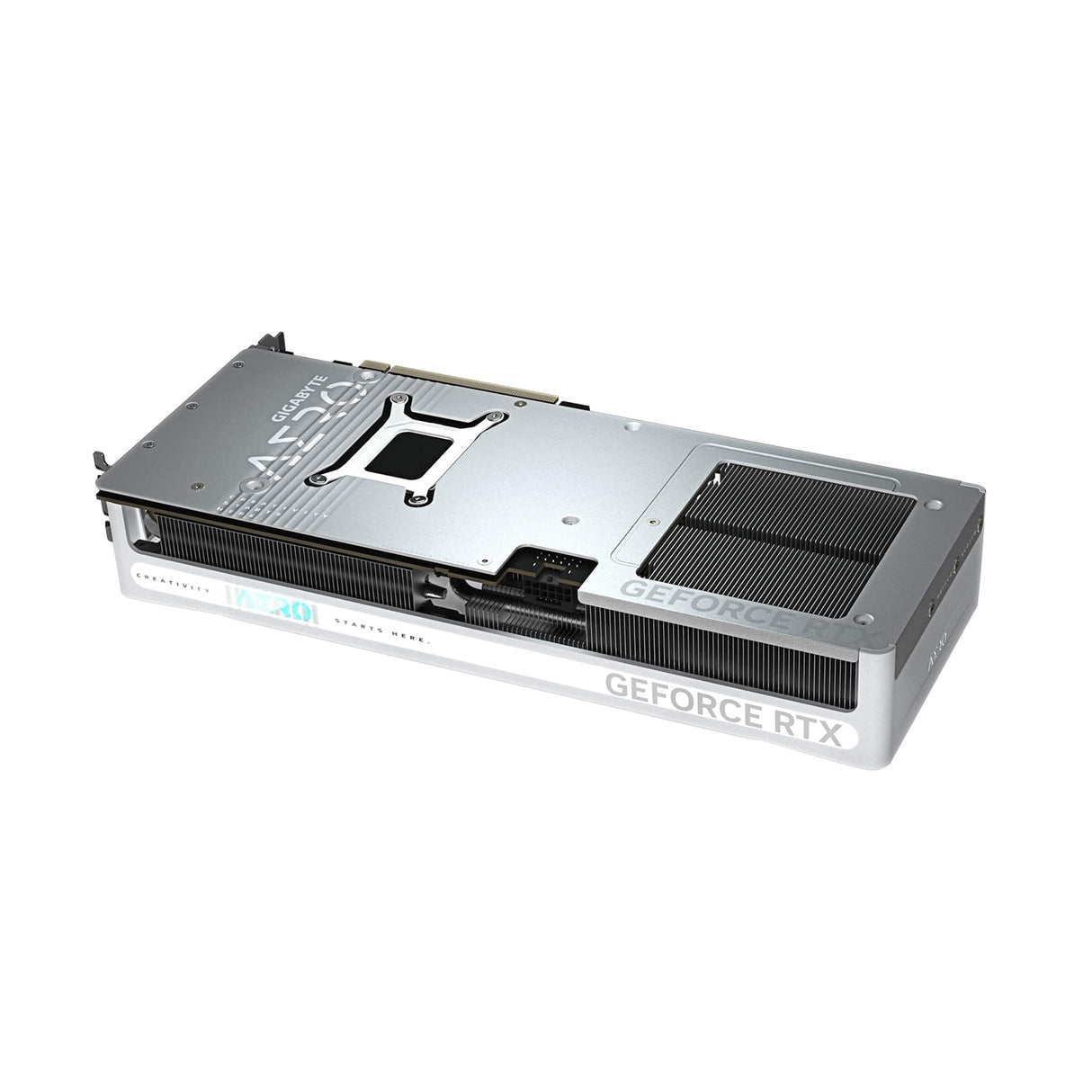 Gigabyte NVIDIA GeForce RTX 5080 AERO OC SFF 16GB GDDR7 Graphics Card, 10752 CUDA Cores, 2730 MHz Core Clock, Triple Fan, White, RGB, 3x DisplayPorts / 1x HDMI Ports