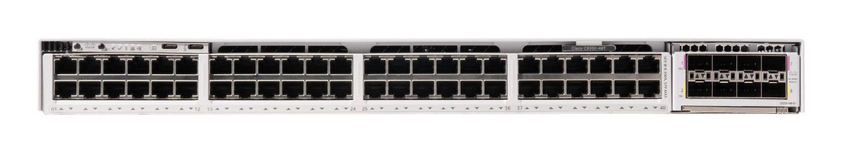Cisco C9350-48T provides 48 ports, 60W UPOE (IEEE 802.3bt Type 3), 200G