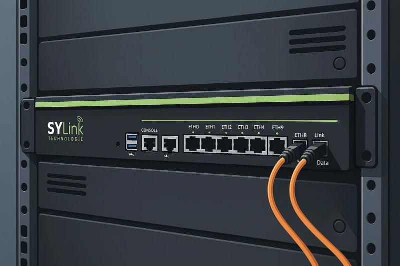 SYLink Pro Mini 100IP3Y, NDR+NGFW+Behavioral AI, 1U Rack, throughput 2,5 Gbps