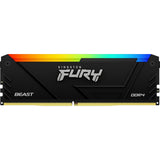 Kingston FURY Beast KF432C16BB2A/8 8GB (1x 8GB) DIMM System Memory, 3200MHz, DDR4, CL16, Black, RGB, Intel XMP