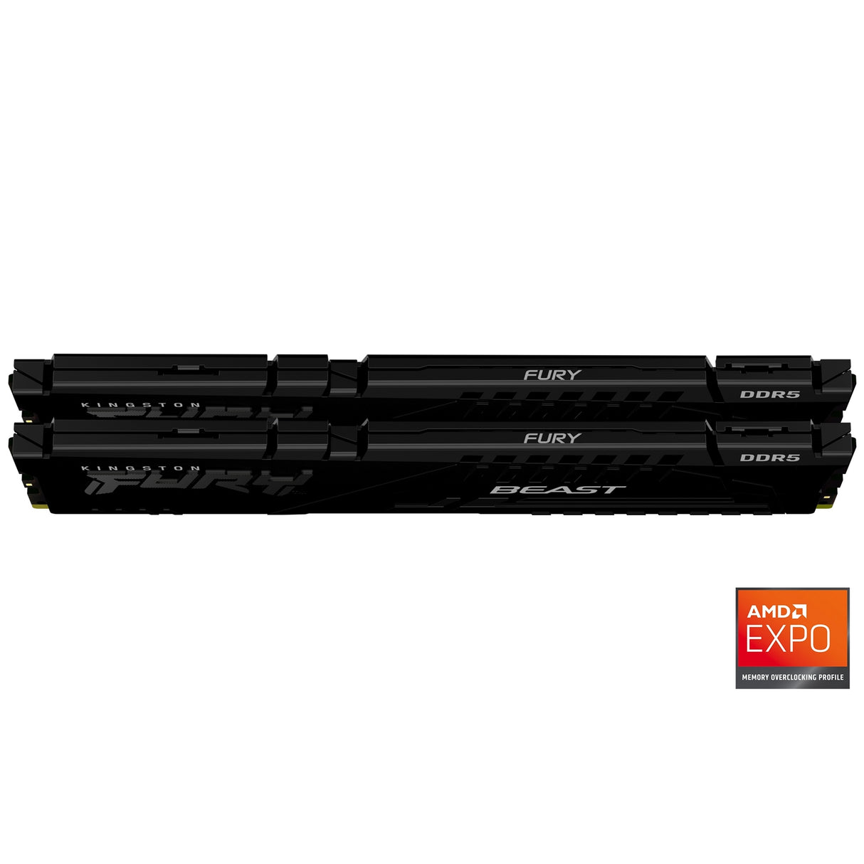 Kingston FURY Beast KF556C36BBEK2-32 32GB (2x 16GB) DIMM System Memory, 5600MHz, DDR5, CL36, Black, Intel XMP, AMD EXPO