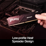 Kingston FURY Beast KF560C36BBEK2-16 16GB (2x 8GB) DIMM System Memory, 6000MHz, DDR5, CL36, Black, Intel XMP, AMD EXPO