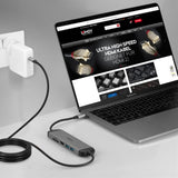 Lindy DST-Micro 140 Laptop Docking Station with USB-C, 1x 4K HDMI and Pass-Through Charging