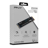 PNY CS1030 (M280CS1030-250-RB) 250GB SSD, PCIe Gen3 x4 Interface,Max Read 2500MB/s, MaxWrite 1100MB/s, 5 Year Limited Warranty